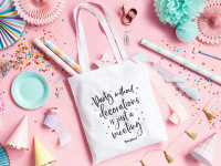 Preview: Party without decorations jute bag