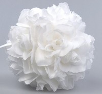 Vorschau: 3 Blumenkugeln Weiß