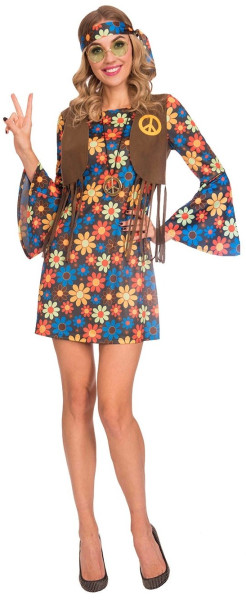 Kostium damski Hippie dla dziewcząt z lat 70