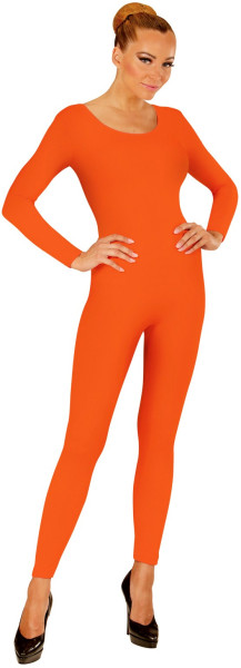 Bodysuit met lange mouwen voor dames oranje