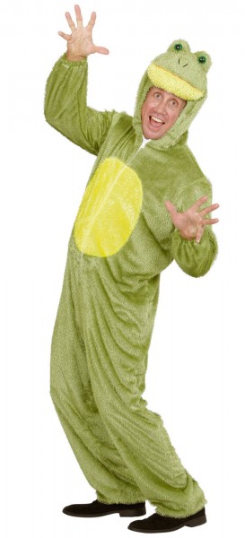 Plush frog costume overall