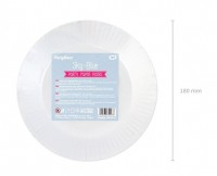 Preview: 6 One Star paper plates, baby blue 18cm