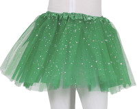 Glitter stars tutu for girls green