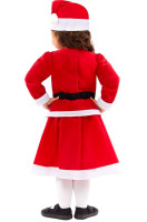 Vorschau: Mini Santa Girl Kostüm für Mädchen
