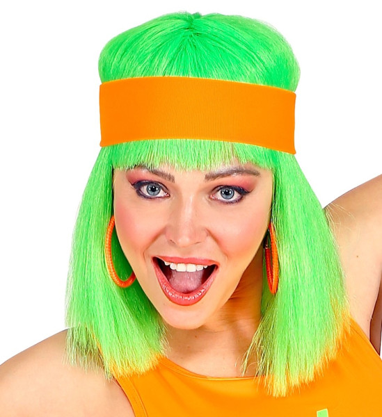 80er Neon Stirnband Kathy orange
