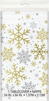 Preview: Snowflake tablecloth 2.13m x 1.37m
