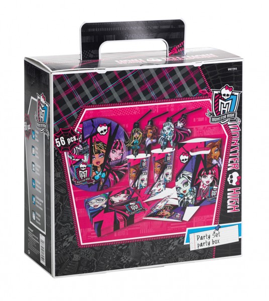 Monster High Party koffer 56 stuks
