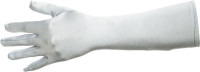 Voorvertoning: Klassieke satijnen handschoenen 40cm zilver