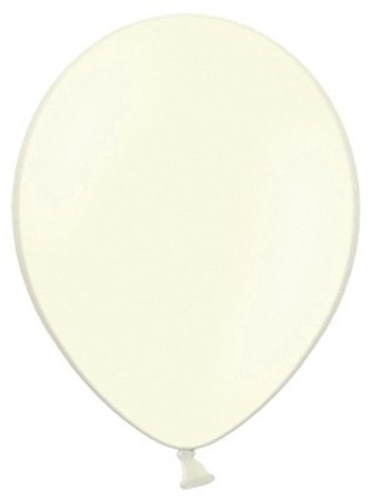 100 palloncini pastello crema chiara 25cm