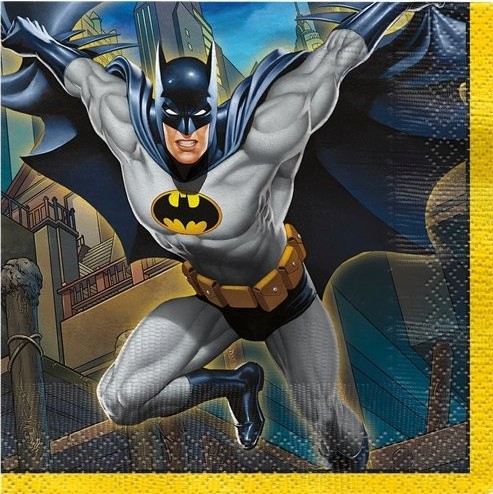 16 serviettes Batman Hero 25 cm