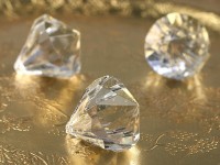Preview: 5 diamond pendants Saphira 3.1 x 3.7 cm