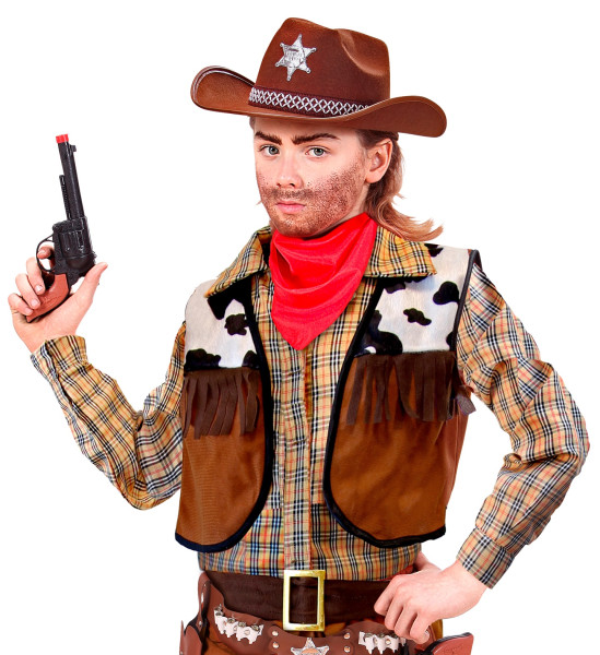 Cowboy Western Pistole schwarz 3