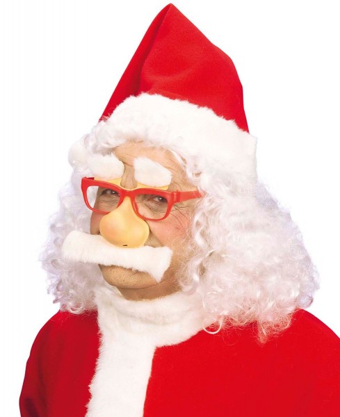 Weihnachtsmannbrille Mit Nase & Bart