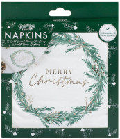 Preview: 16 Merry Christmas napkins 15 x 15cm