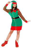 Vista previa: Disfraz de elfo elfo de Navidad para mujer