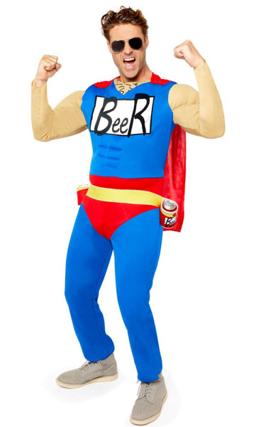 Męski kostium superbohatera Beer Man