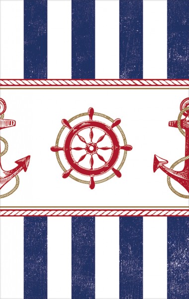 Maritime summer tablecloth 2.59 x 1.37m