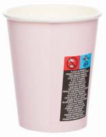 Preview: 8 Marshmallow Pink paper cups 227ml