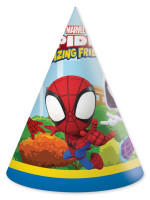 6 party hats Spidey and Friends