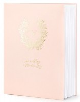 Förhandsgranskning: Gästbok Vårt bröllop rosa 22 sidor