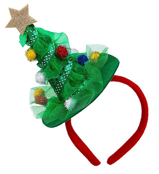 Headband with Christmas tree