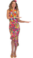 Vista previa: Disfraz de Hawaii para mujer de 3 piezas.