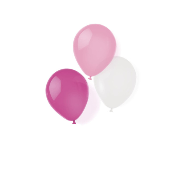 8 globos de látex sueños rosas 25.4cm