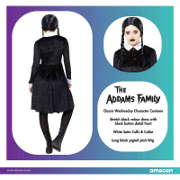 Widok: Damski kostium Wednesday Addams