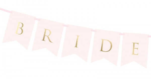 Bride & Groom garland light pink 1.55mx 15cm 3