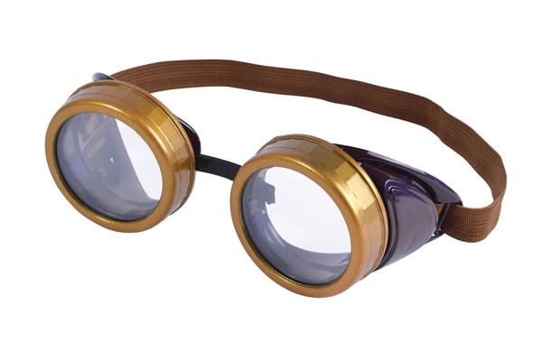 Nostalgiczne okulary aviator złote