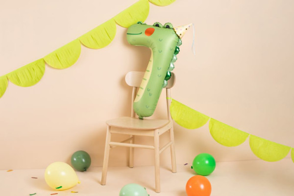 Tierwelt Zahl 7 Folienballon 85cm 3