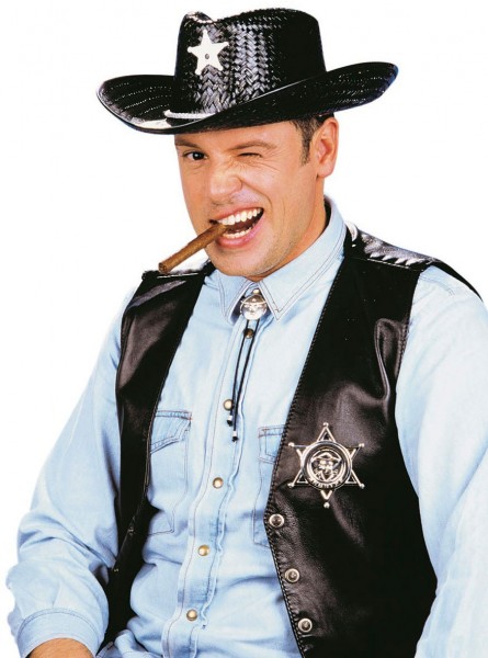 2-Teiliges Cowboy Sheriff Accessoire Set Für Herren