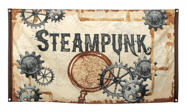 Bannière Steampunk Deluxe 1.5mx 90cm