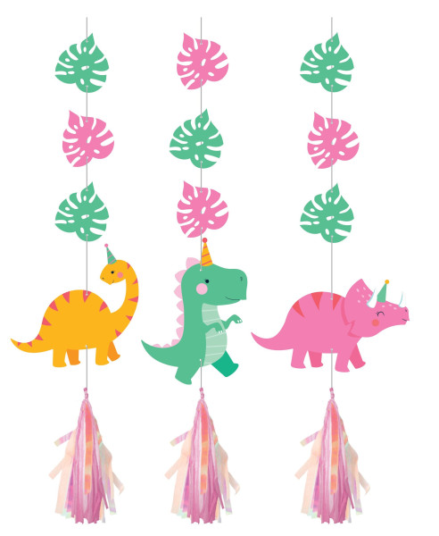 3 Dino Girls hangers 91cm