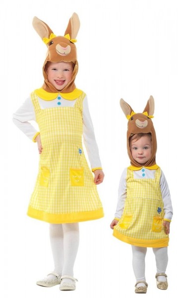 Fluffig kanin kostym för barn