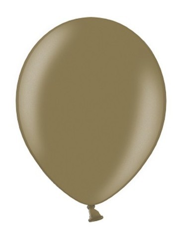 50 Partystar metallic Ballons karamell 23cm