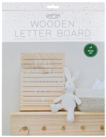 Oversigt: Naturlig Baby Letter Board