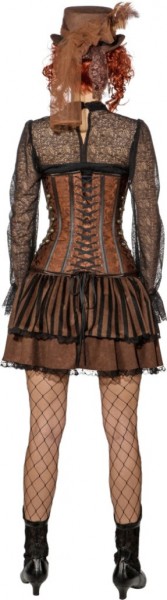 Pleated skirt with lace