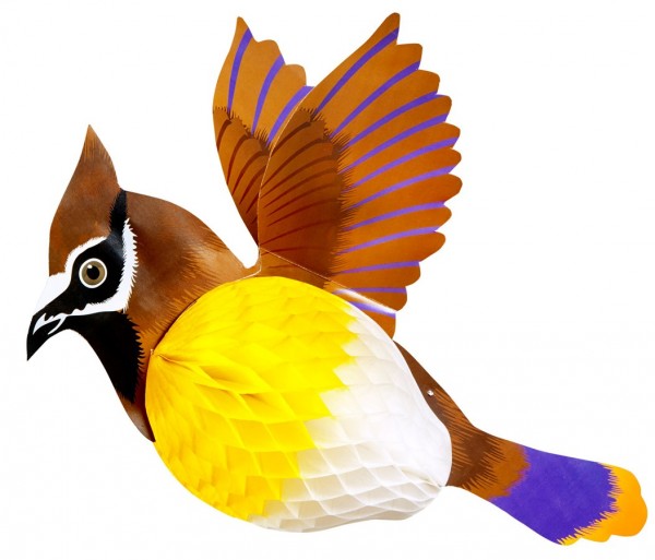 Wabenball Vogel Dekoration