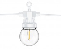 Aperçu: Guirlande lumineuse LED rétro blanche 5m
