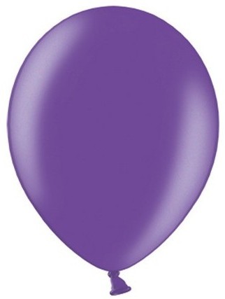 100 feststjerner metalliske balloner lilla 23cm