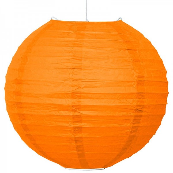 Lampion decoración naranja 25cmØ