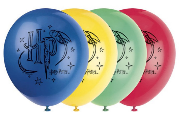 8 Harry Potter party balloons colorful 30cm