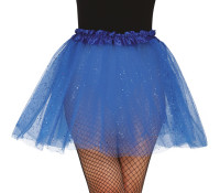 Brokatowa spódniczka tutu dla kobiet w kolorze niebieskim