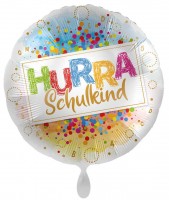 Hurra Schulkind Konfetti Folienballon 71cm