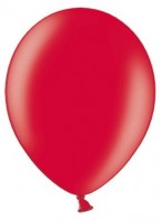 Preview: 100 Partystar metallic balloons red 27cm