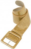 Vista previa: Cinturón fiesta glitter dorado