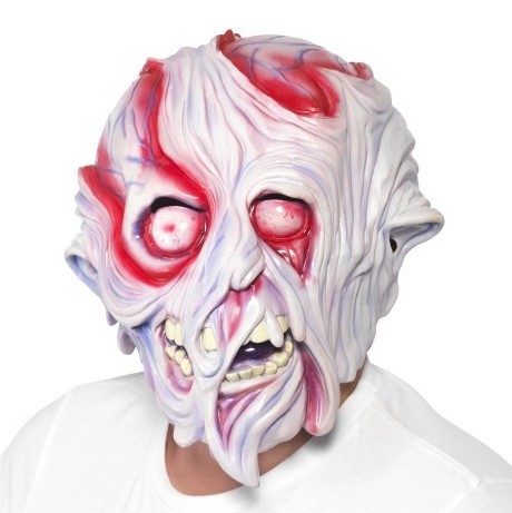 Zombie masker gesmolten gezicht