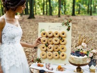 Preview: Wood donut wall Forest Party 45 x 55cm
