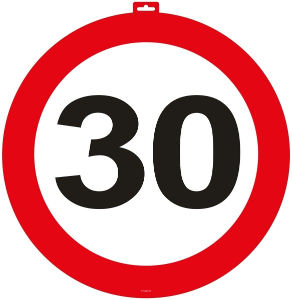 30e verjaardag deur teken 47cm